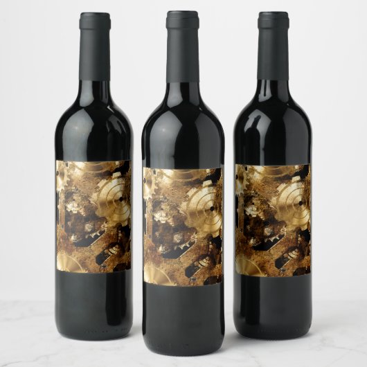 Steampunk Weinetikett (Flaschen)