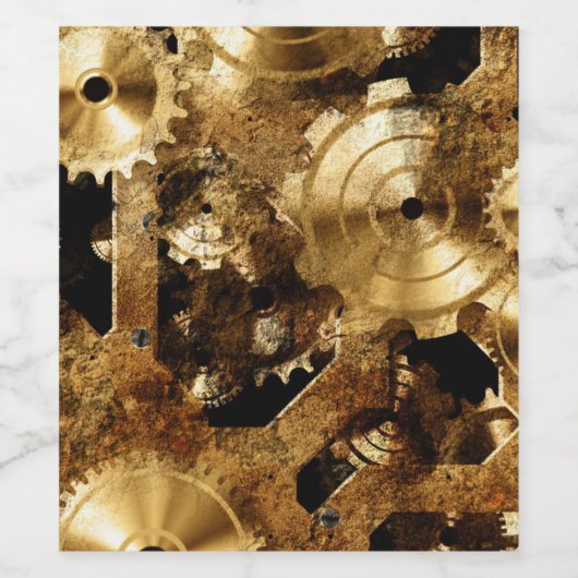 Steampunk Weinetikett (Einzelnes Label)