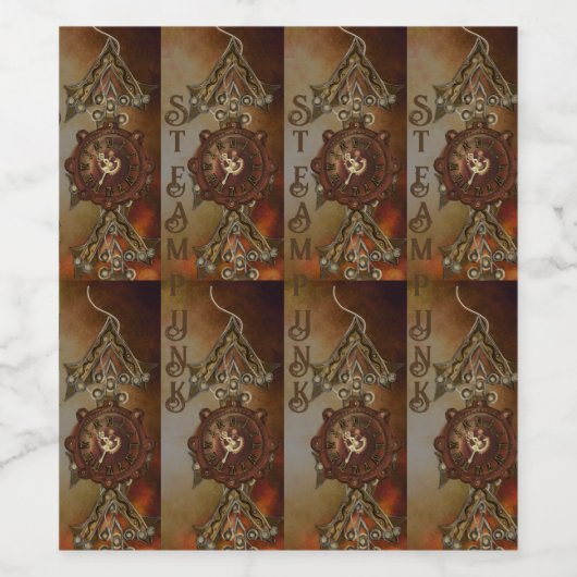 STEAMPUNK WEINETIKETT (Einzelnes Label)