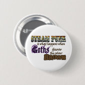 Steampunk: wenn Goths Brown entdecken Button (Vorne & Hinten)