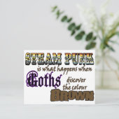 Steampunk: wenn Goths Brown entdecken Postkarte (Stehend Vorderseite)
