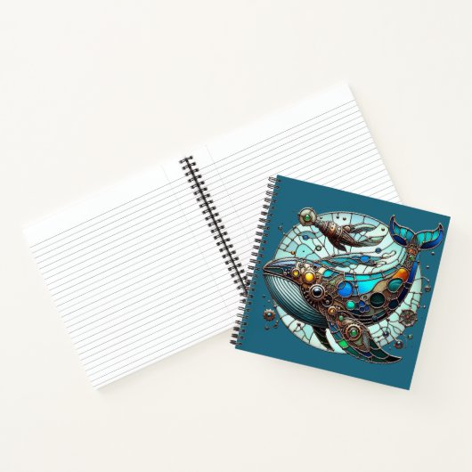 Steampunk Whale Spiral Notebook Notizblock (Innenseite)