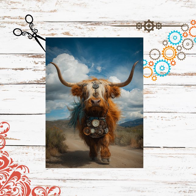 Steampunk Whimsical Highland-Schabpapier (Von Creator hochgeladen)