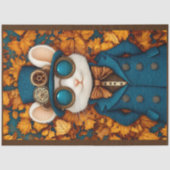 Steampunk Whimsy Niedlich White Mouse T3 Decoupage Seidenpapier (Vorderseite)