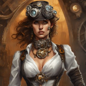 Steampunk Wild West Woman Schnitt v2 Seidenpapier