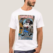 Steampunk Willie , Cartoon Maus am Steuer. T-Shirt (Vorderseite)