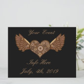 Steampunk Winged Heart mit Gears Thunder_Cove (Stehend Vorderseite)