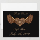 Steampunk Winged Heart mit Gears Thunder_Cove (Vorne/Hinten)