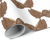 Steampunk Winged Heart mit Gears Thunder_Cove Geschenkpapier (Rolleneckpunkt)