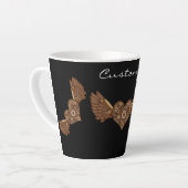 Steampunk Winged Heart mit Gears Thunder_Cove Milchtasse (Linke Ecke)