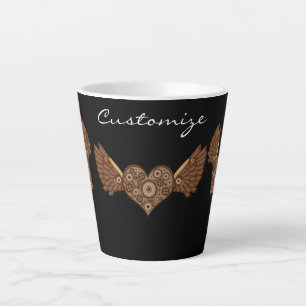 Steampunk Winged Heart mit Gears Thunder_Cove Milchtasse