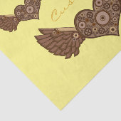 Steampunk Winged Heart mit Gears Thunder_Cove Seidenpapier (Ausschnitt)