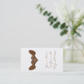 Steampunk Winged Heart mit Gears Thunder_Cove Visitenkarte (Stehend Vorderseite)