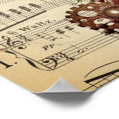 Steampunk Winged Heißluftballon Poster (Ecke)