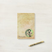 Steampunk Winged Key und Cog Wheel Post-It Notes Klebezettel (Auf Schreibtisch)