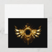 Steampunk wings hinweiskarte (Vorne/Hinten)