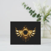 Steampunk wings hinweiskarte (Stehend Vorderseite)
