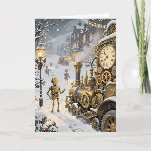 Steampunk Winter-Express Weihnachten (Vorderseite)