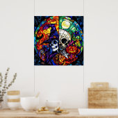 Steampunk Witch Art Poster (Küche)