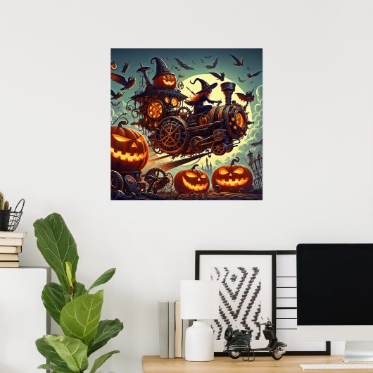 Steampunk Witch Art Poster (Heimbüro)