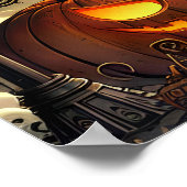 Steampunk Witch Art Poster (Ecke)