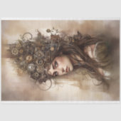 Steampunk Woman 2 Dekoupage Paper Seidenpapier (Vorderseite)