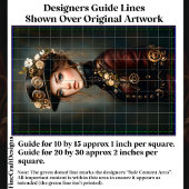 Steampunk Woman + Blume Portrait CJ3 Decoupage Seidenpapier