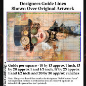 Steampunk Woman Collage Portrait DJ9R Decoupage Seidenpapier