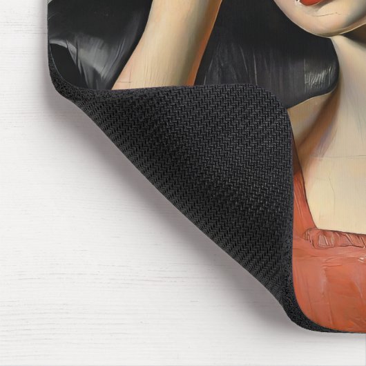 Steampunk Woman Mouse Pad Mousepad (Ecke)