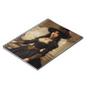 Steampunk Woman Portrait Art Notizblock (Linke Seite)