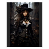 Steampunk Woman Poster (Vorderseite)