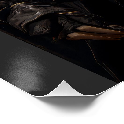 Steampunk Woman Poster (Ecke)