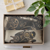 Steampunk woman Ready or not v2 Seidenpapier (Geschenk)