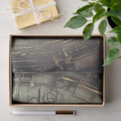 Steampunk Woman Schnitt3 Seidenpapier (Geschenk)