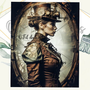 Steampunk Woman Schnitt v2 Seidenpapier