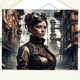 Steampunk Woman Schnitt v5 Seidenpapier
