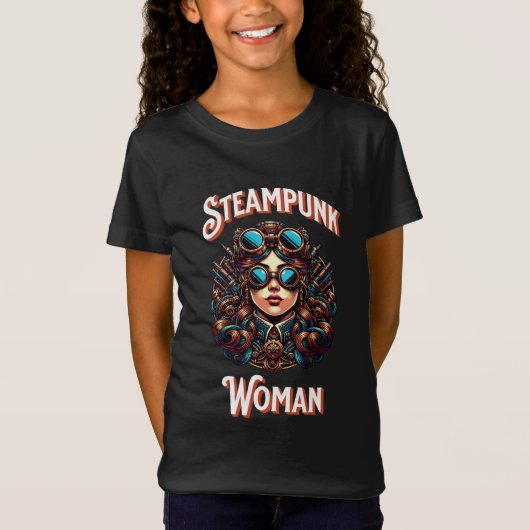 Steampunk Woman T-Shirt (Vorderseite)