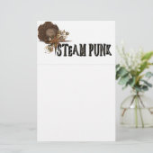 Steampunk Word Collage Briefpapier (Stehend Vorderseite)