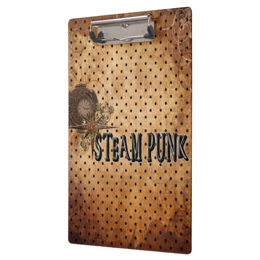 Steampunk Word Collage Klemmbrett (Links)