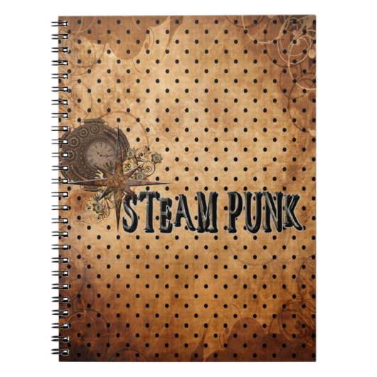 Steampunk Word Collage Notizblock (Vorderseite)