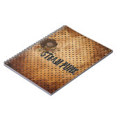 Steampunk-Wortcollage Notizblock (Linke Seite)