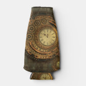 Steampunk, wunderbare Uhr Flaschenkühler (Vorderseite)