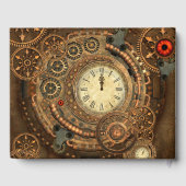 Steampunk, wunderbare Uhr Gästebuch (Rückseite)