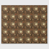 Steampunk, wunderbare Uhr Geschenkpapier (Flach)