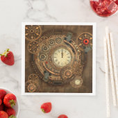 Steampunk, wunderbare Uhr Serviette (Beispiel)
