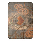 Steampunk, wunderbares Herz gemacht vom rostigen Badematte (Vorderseite Vertikal)