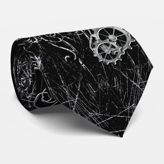 Steampunk, wunderbares Herz Krawatte (Gerollt)