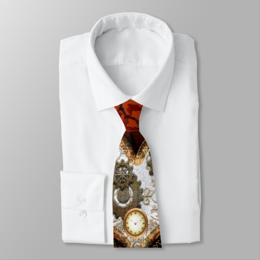 Steampunk, wunderbares Herz mit Uhren Krawatte (Gebunden)