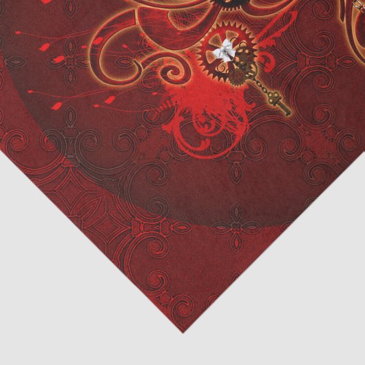 Steampunk, wunderbares Herz Seidenpapier (Ausschnitt)