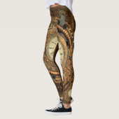 Steampunk, wunderbares Uhrwerk Leggings (Links)